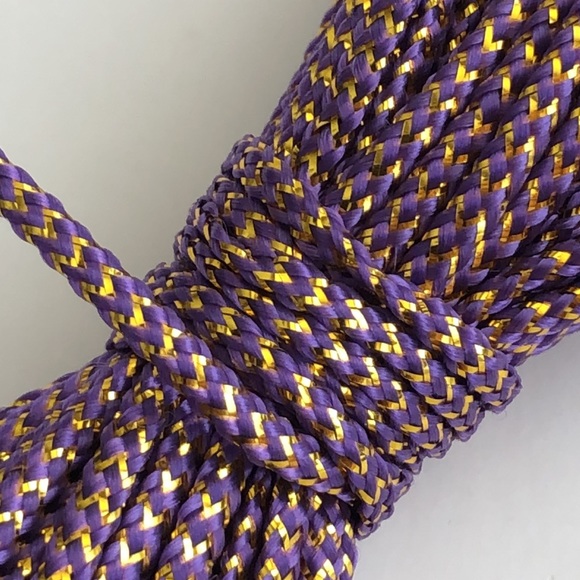 5/$10 9 YARDS 2MM Paracord Parachute Cord PURPLE GOLD - Picture 3 of 3